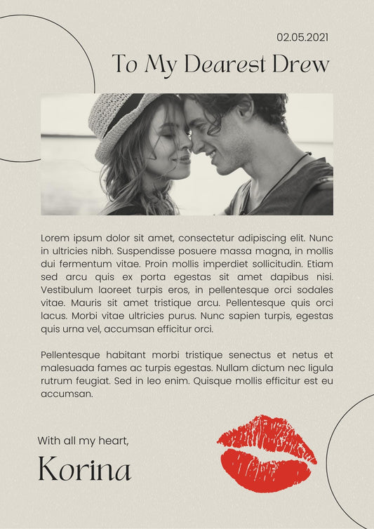 Personalised anniversary Poster: Custom Love Gift