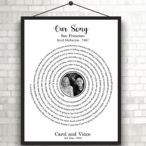 Lyrics poster first dance favourite song