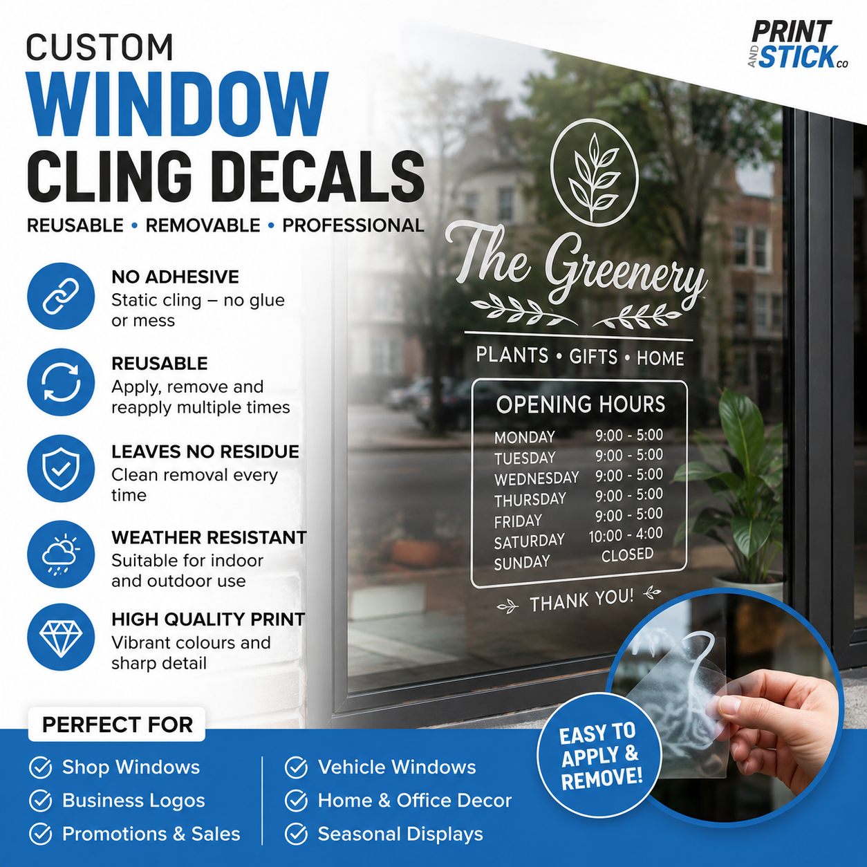 Car Window Cling Sticker