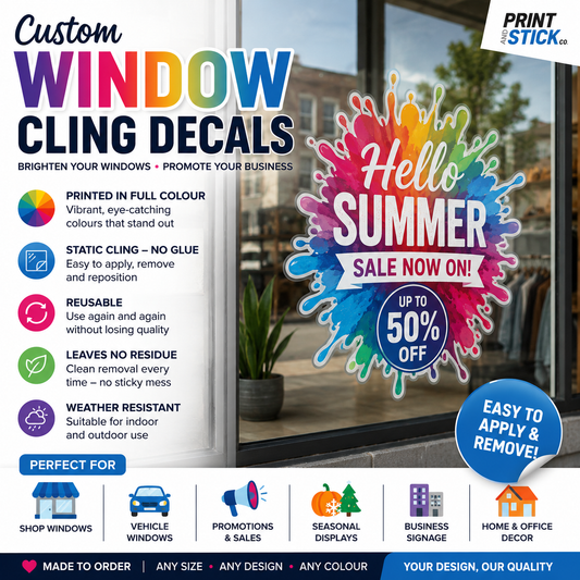 Car Window Cling Sticker
