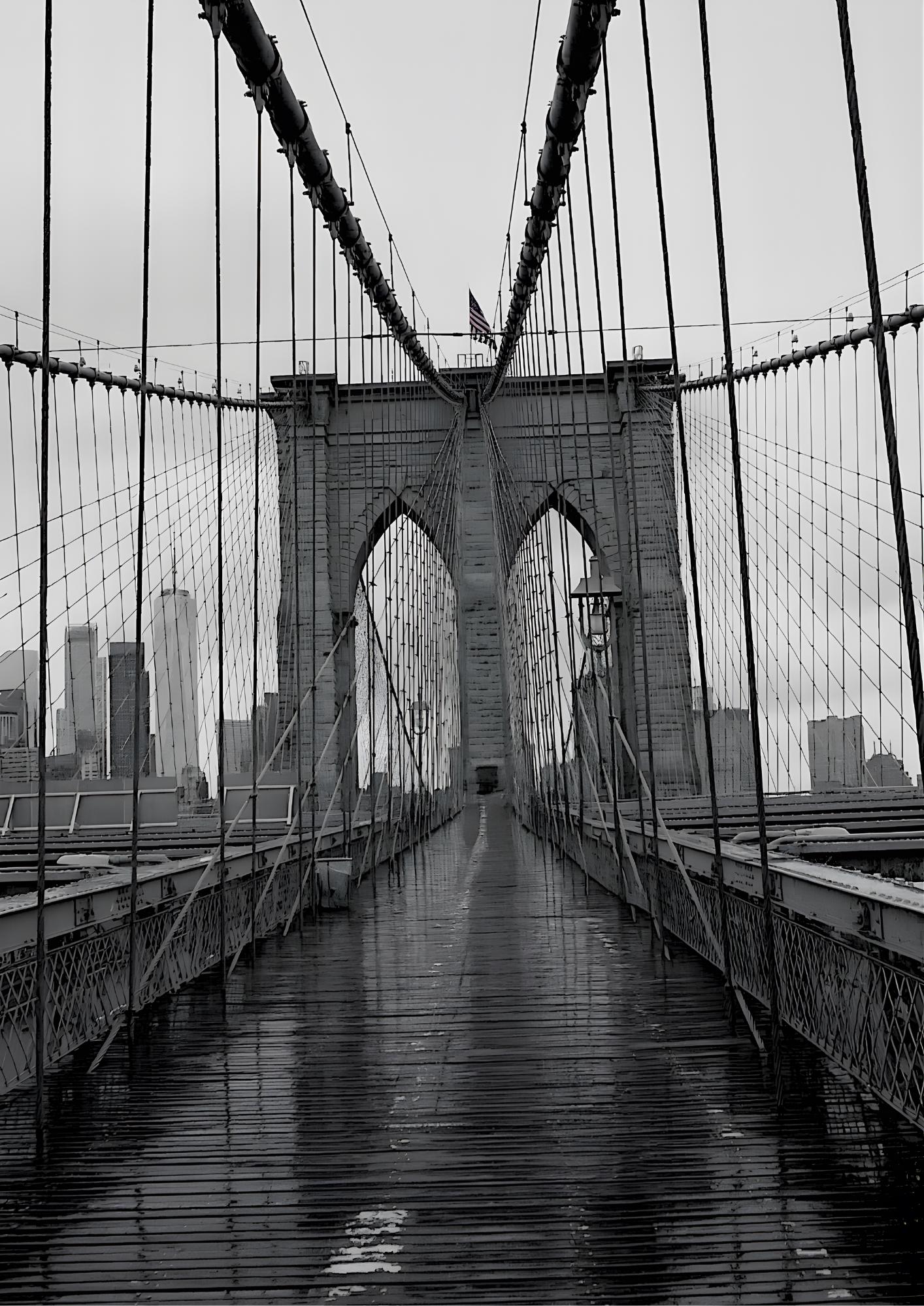 New York City Black & White Wall Art Collection – Brooklyn Bridge • Manhattan Bridge • Grand Central Terminal