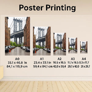 Custom Poster Printing A0–A4 | Personalised Art Prints UK