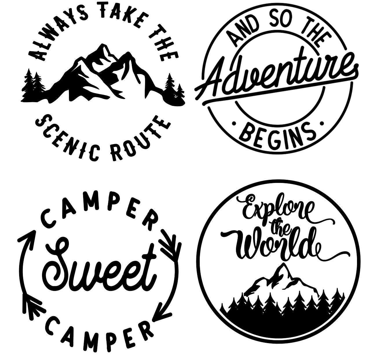 Personalised Sticker for Caravan, Motorhome, Campervan, motorhome decal