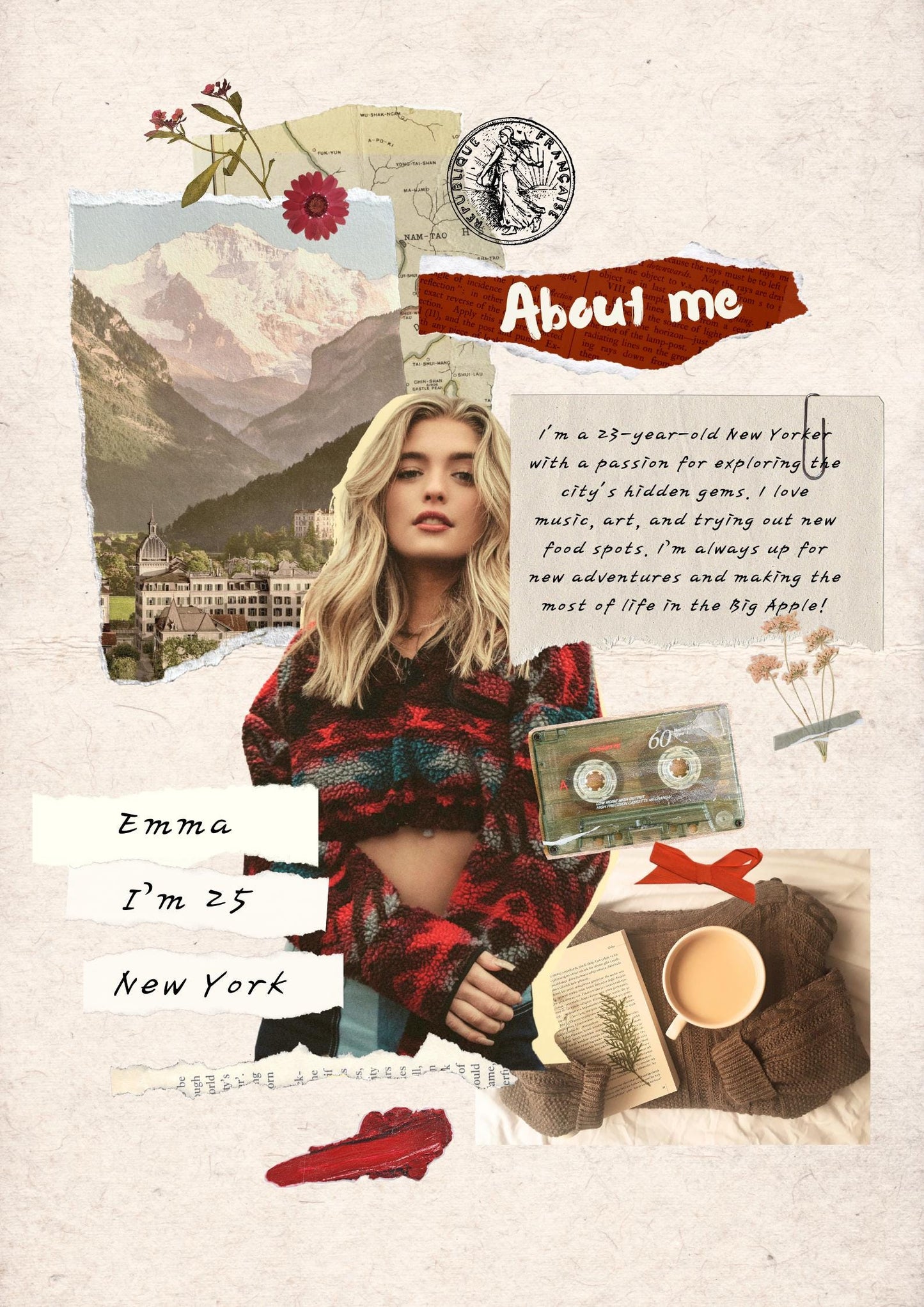 Custom Vision Board Print: Personalised Goal Setting, Manifestation Art