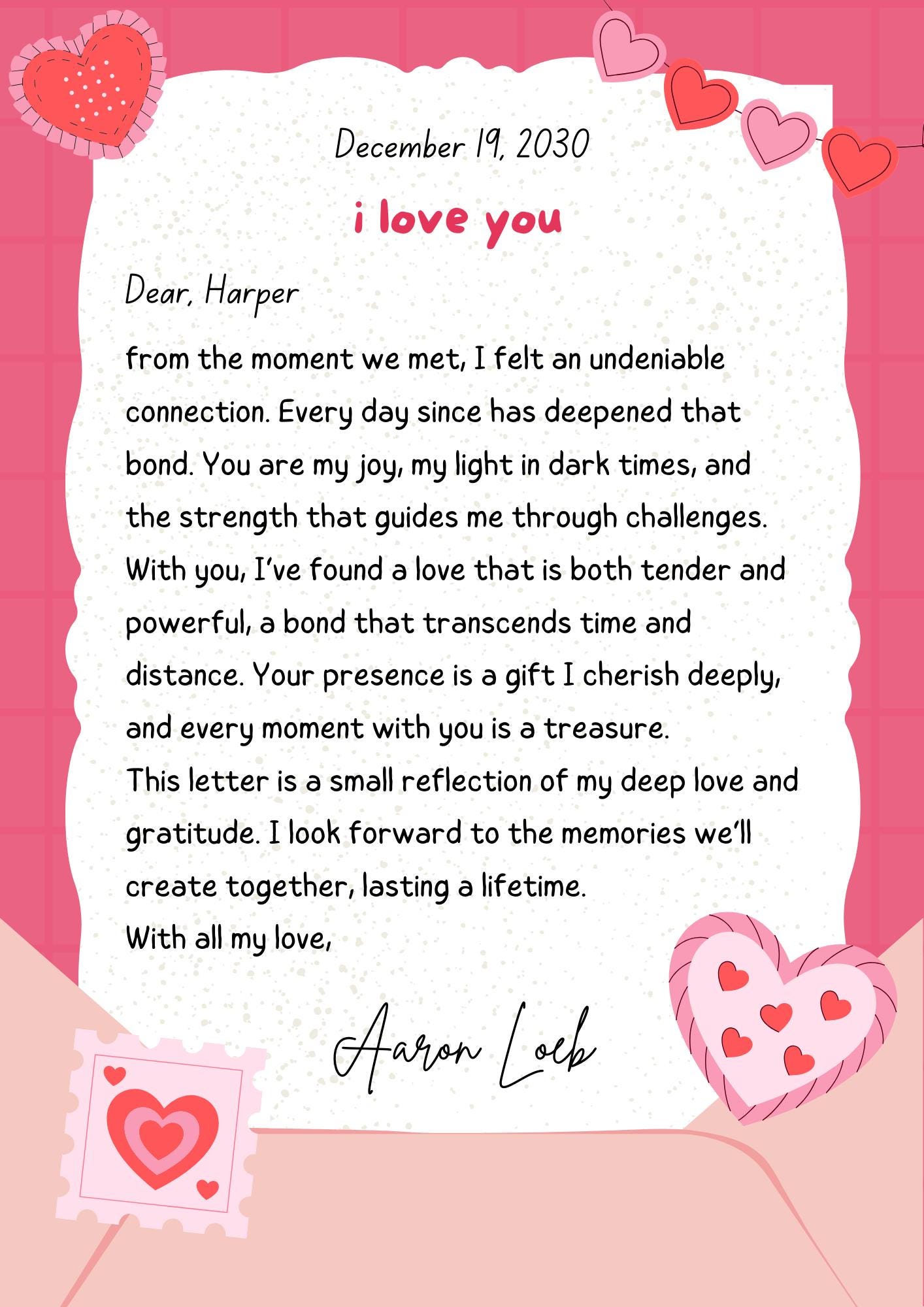 Personalised anniversary Poster: Custom Love Gift