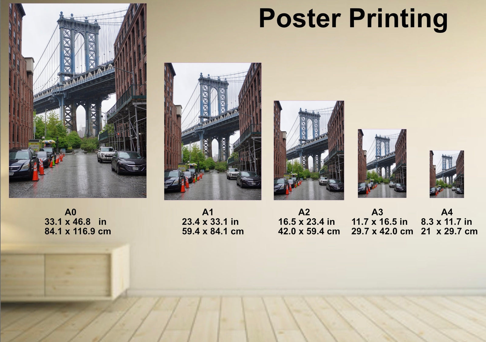 Poster Printing A0 A1 A2 A3 A4 | Print your own Artwork Custom Printing Service