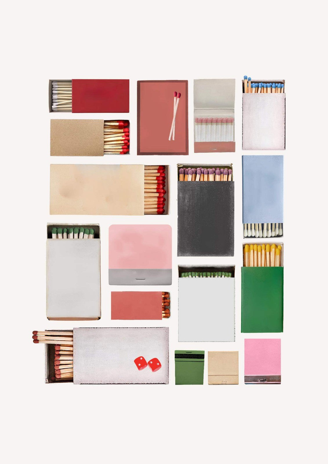 Personalised Matchbook Art Print | Custom Travel Keepsake