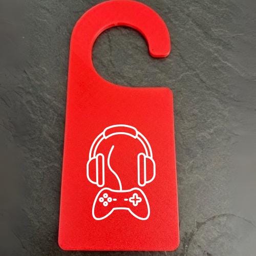 Personalised Gamer Door Hanger: Do Not Disturb Gaming Sign