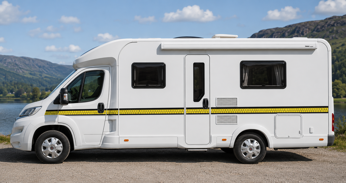 Custom Motorhome Side Stripe Decal | Vinyl Graphics Made to Order