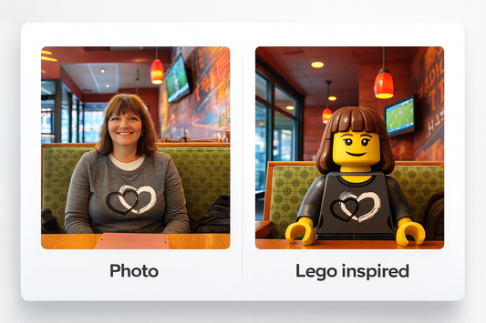 Custom LEGO®-Inspired Portrait – Turn Your Photo into Fun, Colorful Brick Art