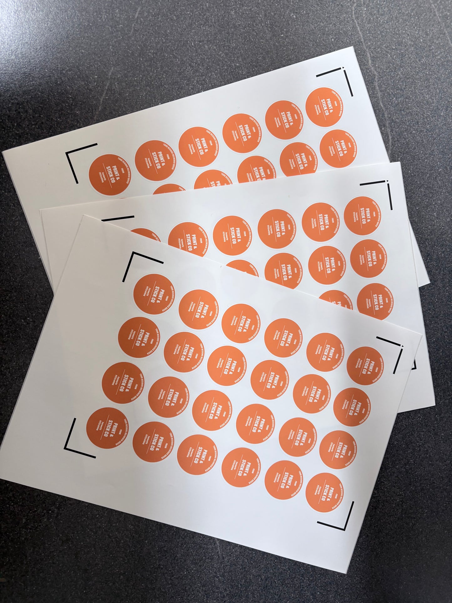 Custom logo stickers