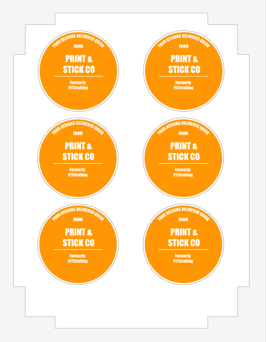 Custom logo stickers