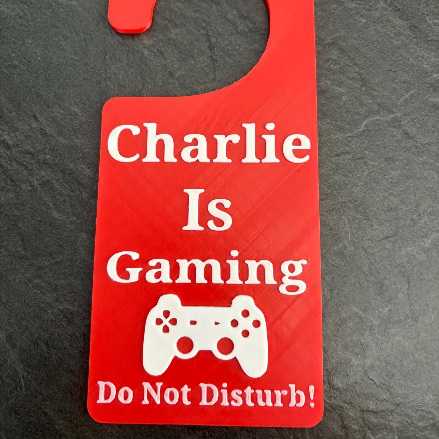 Personalised Gamer Door Hanger: Do Not Disturb Gaming Sign