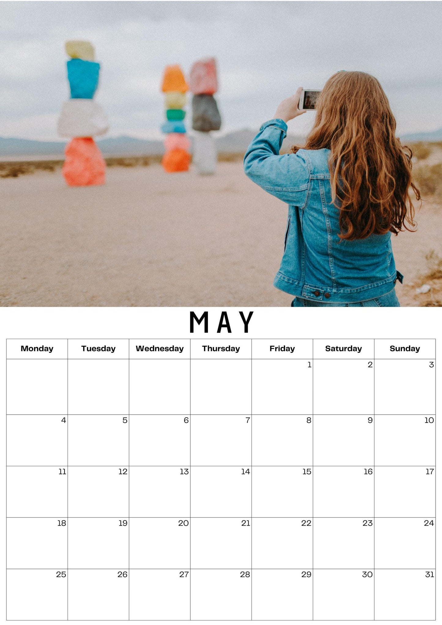 Custom Photo Calendar: Personalised Keepsake Gift
