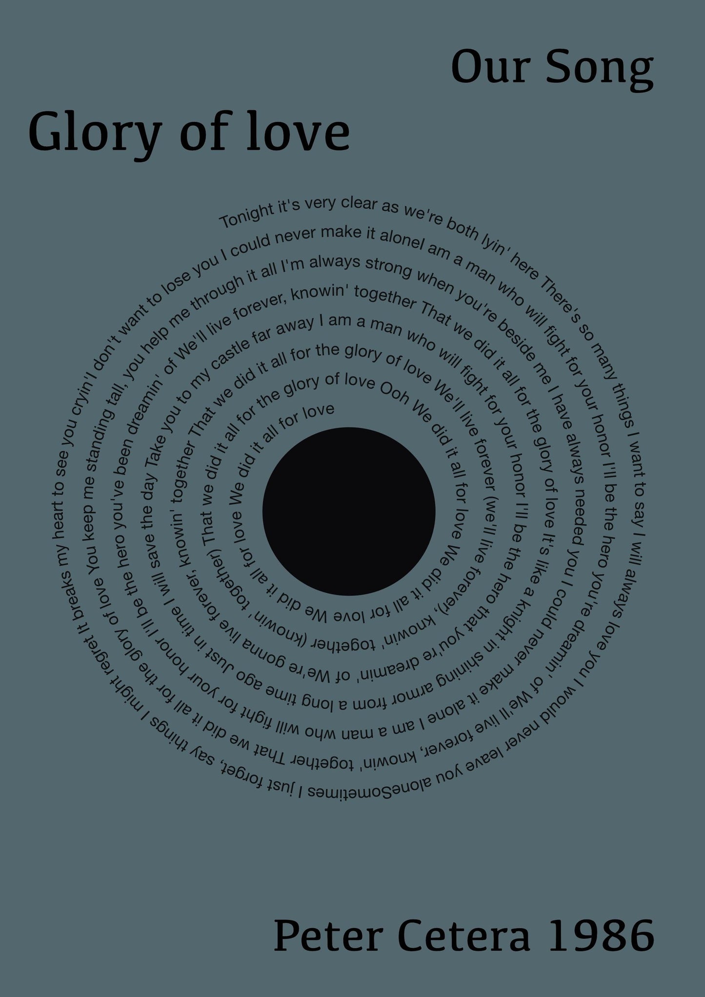 Lyrics poster first dance favourite song