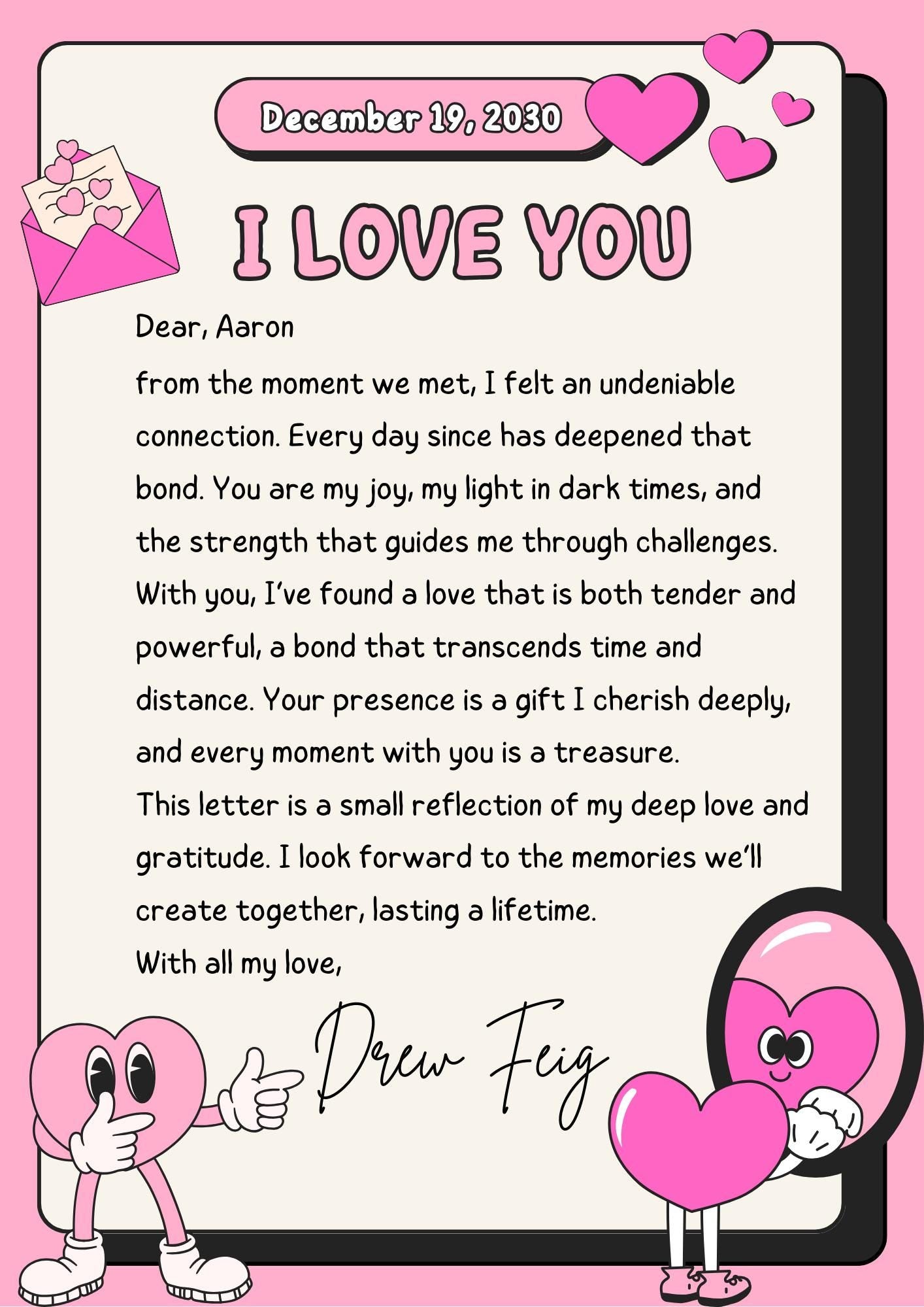 Personalised anniversary Poster: Custom Love Gift