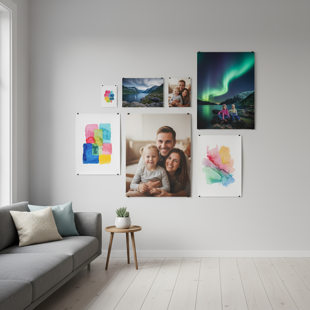 Custom Photo Posters Gallery Wall Display