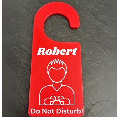 Personalised Gamer Door Hanger: Do Not Disturb Gaming Sign