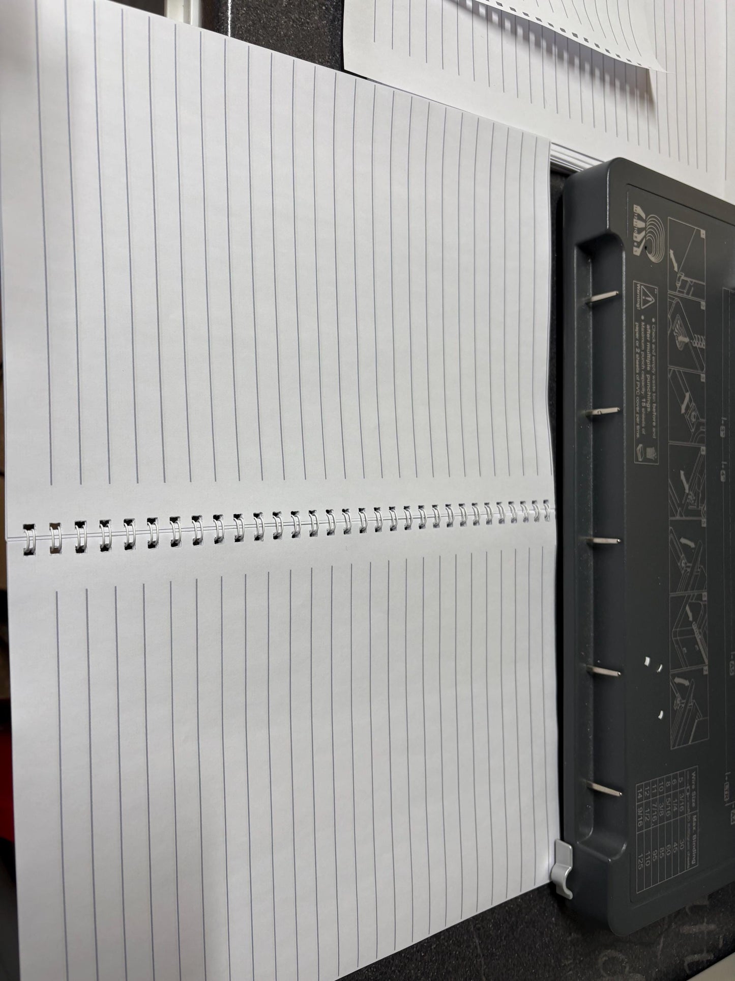 Custom design notebook