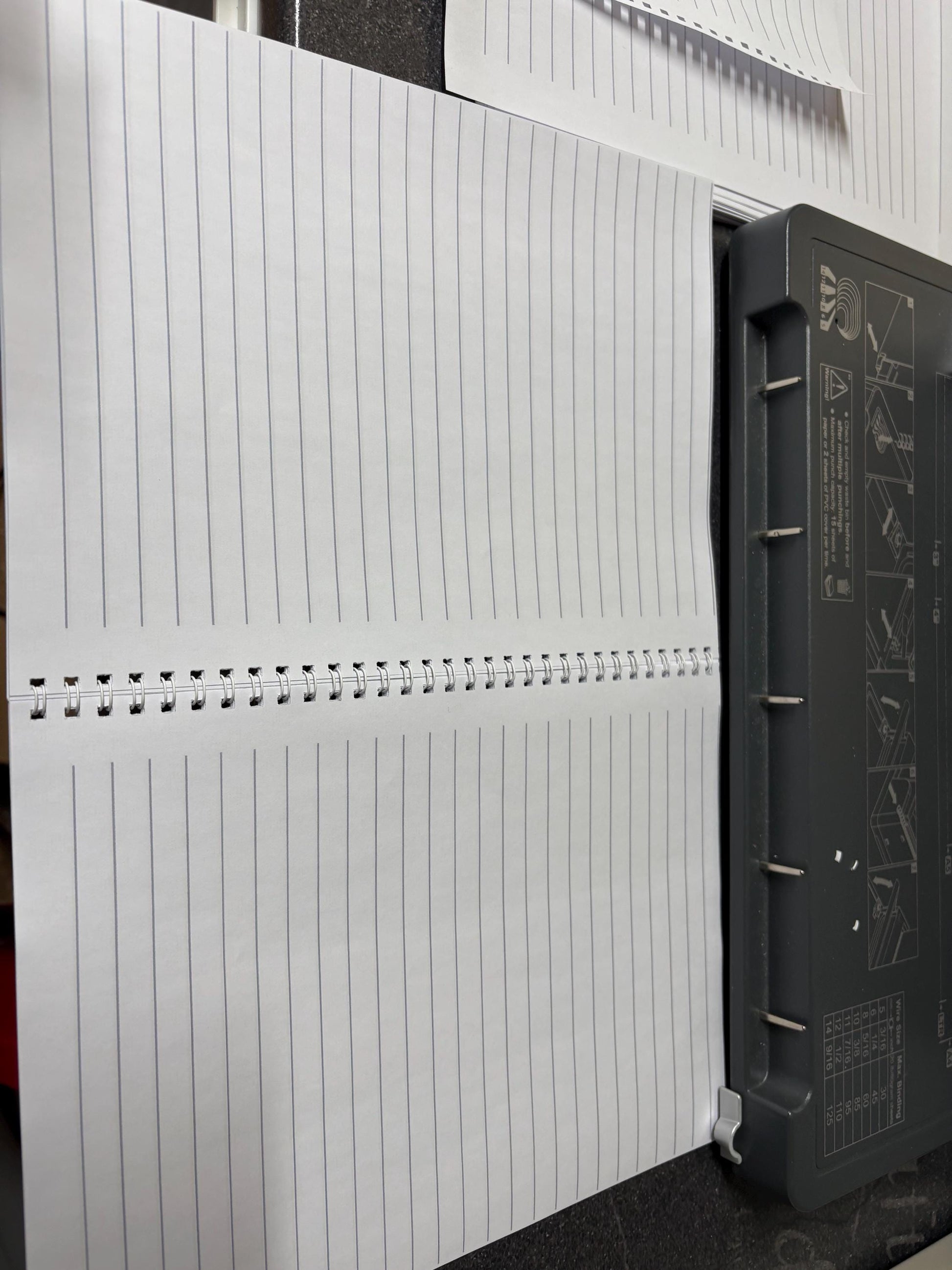 Custom design notebook