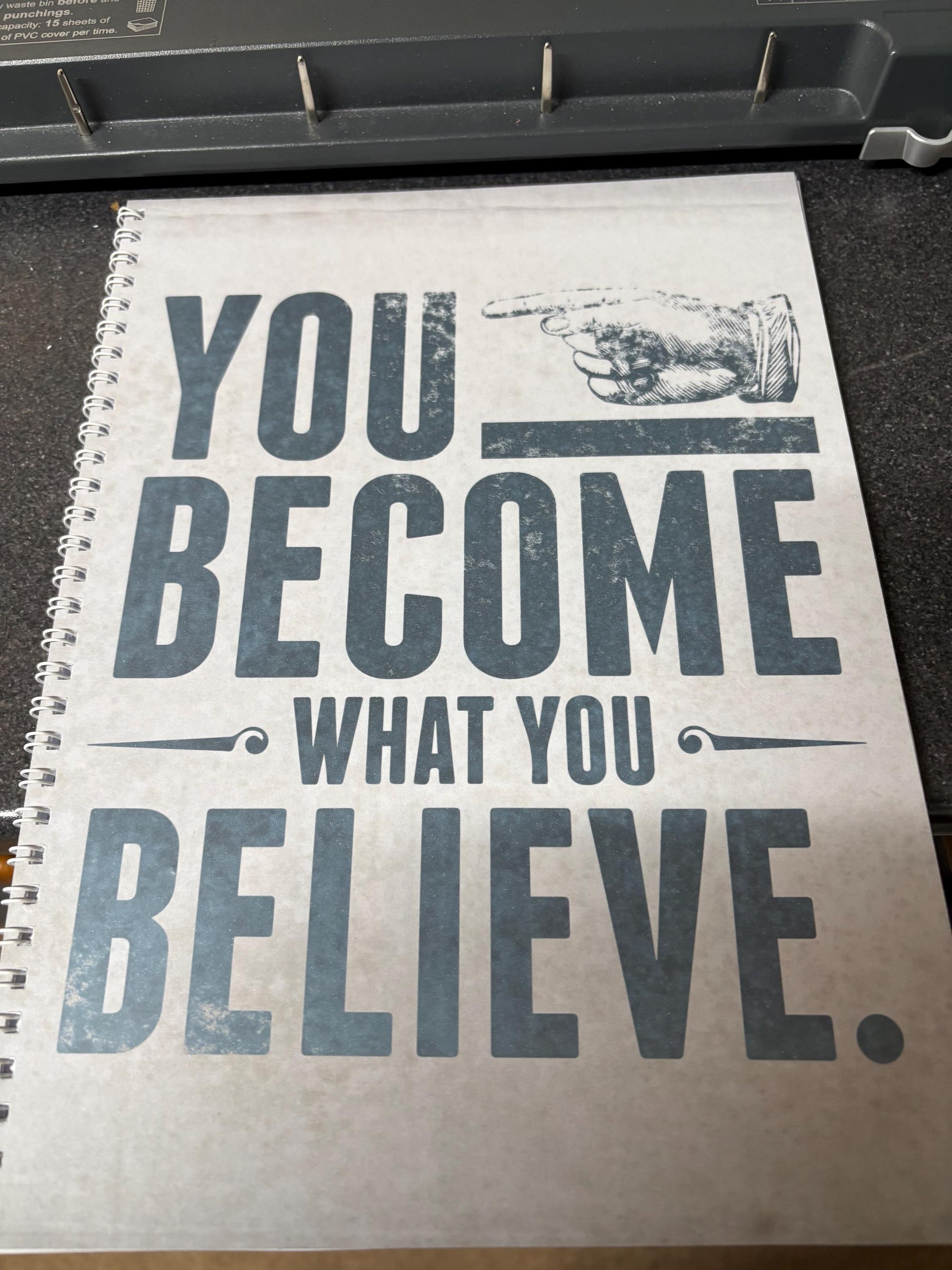 Custom design notebook