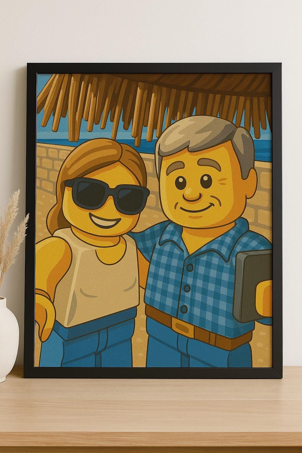 Custom LEGO®-Inspired Portrait – Turn Your Photo into Fun, Colorful Brick Art