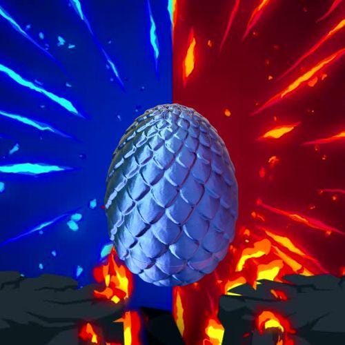 Iridescent Crystal Dragon – Articulated 3D Printed Fantasy Figurine (54 cm Long) custom sizes available