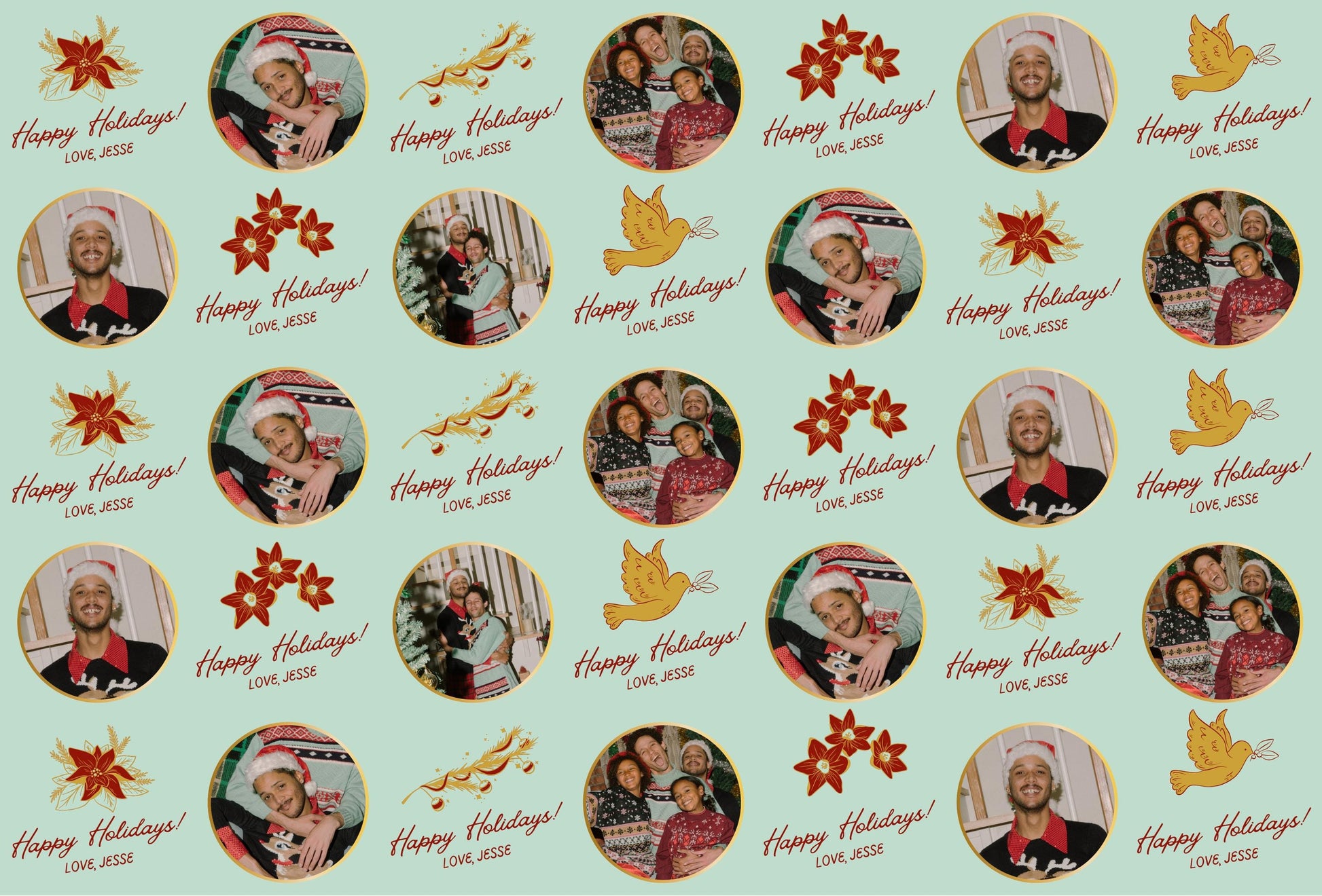 Personalised Photo Wrapping Paper – Custom designs