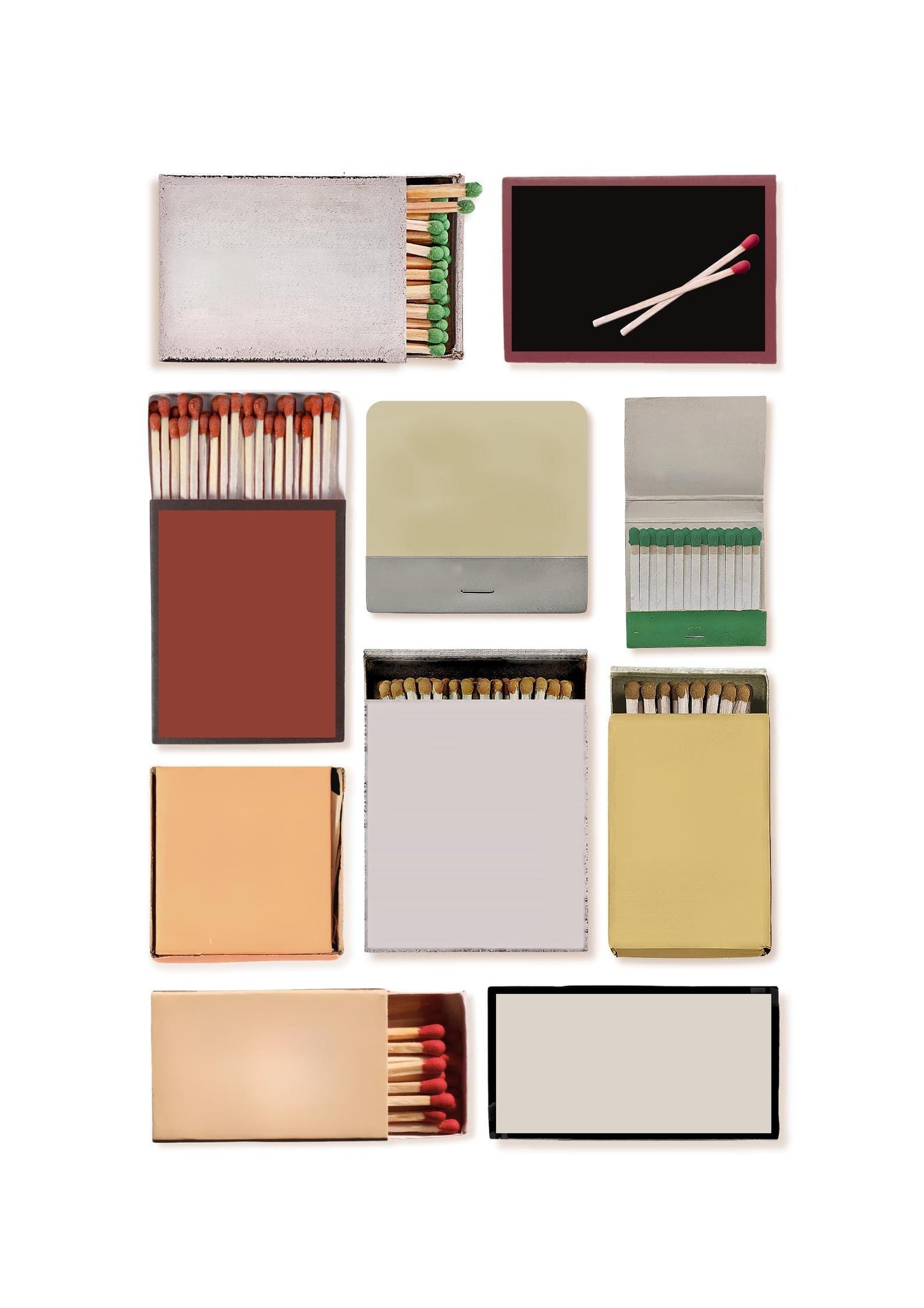 Personalised Matchbook Art Print | Custom Matchbook Style Poster | A4 A3 A2 A1 | Modern Wall Art