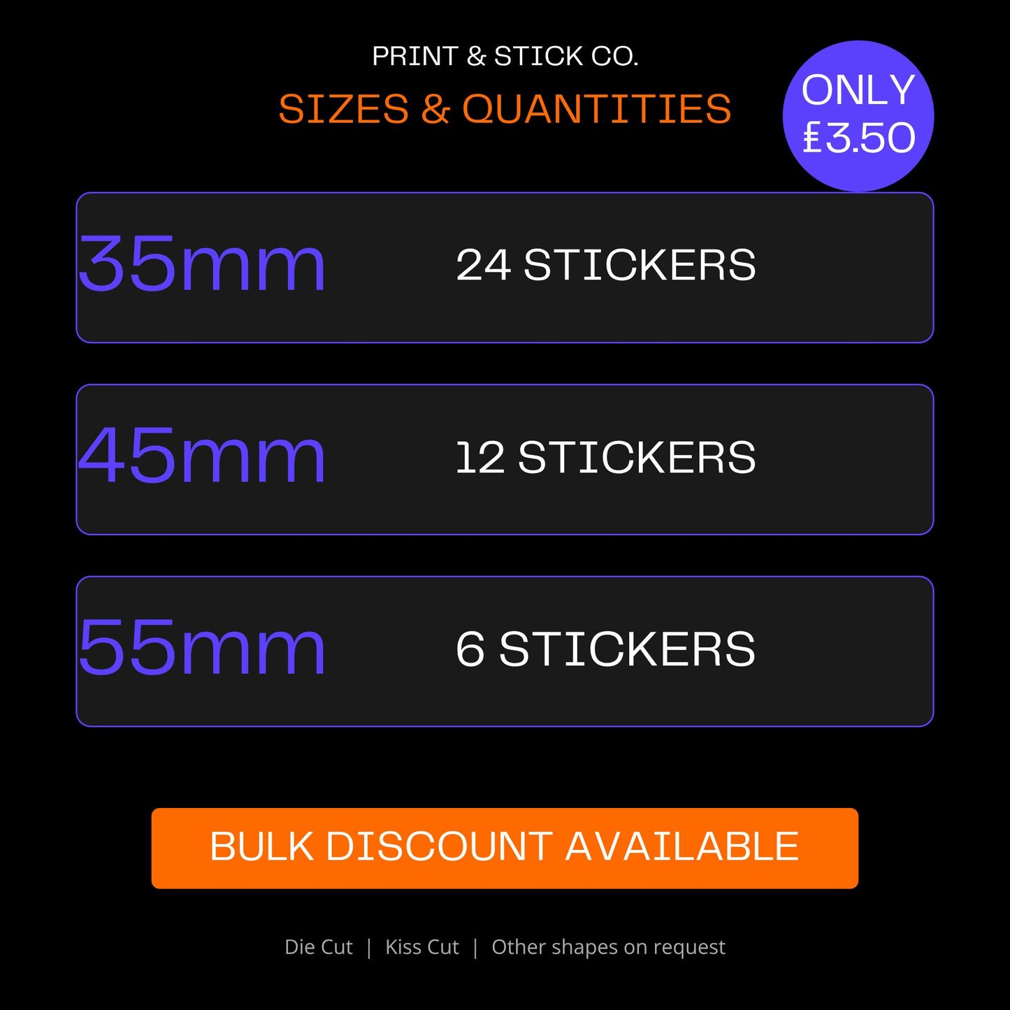Custom logo stickers