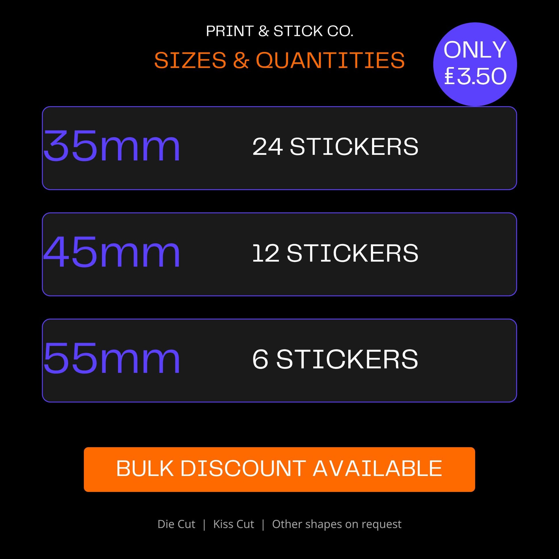 Custom logo stickers