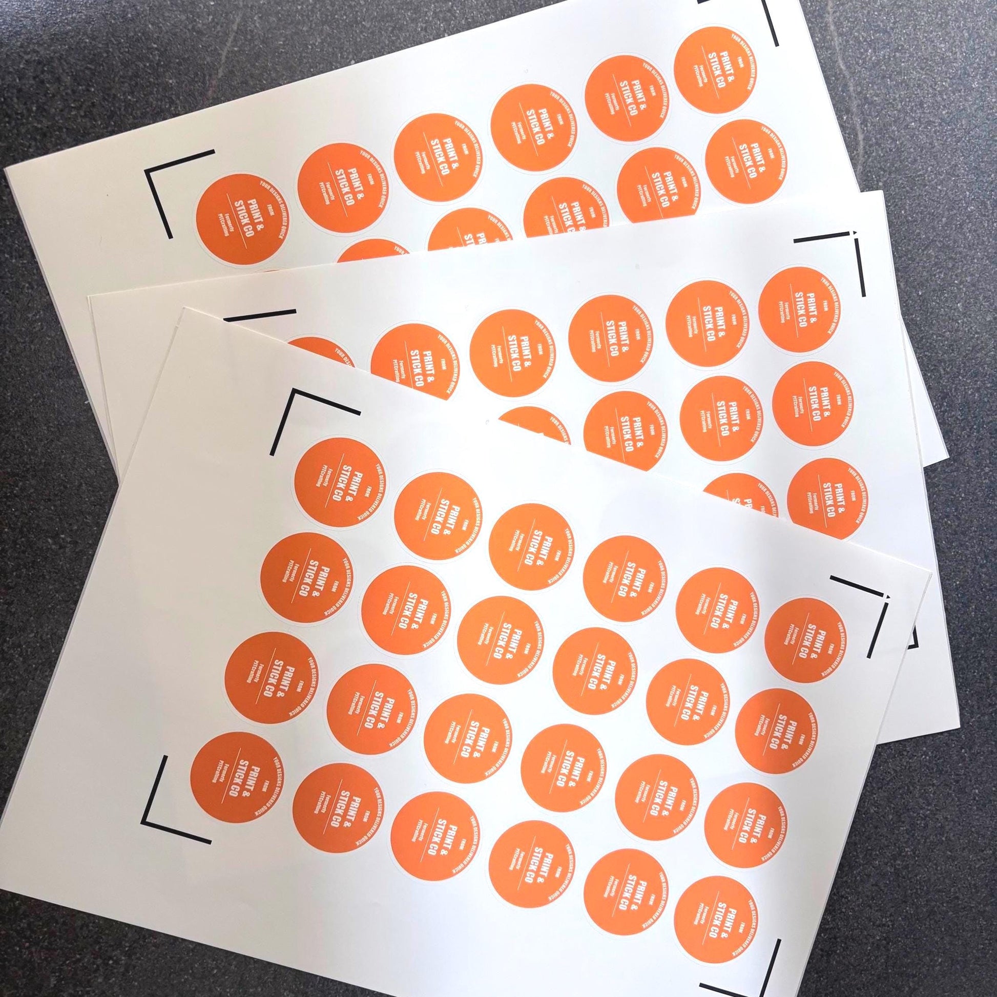 Custom logo stickers