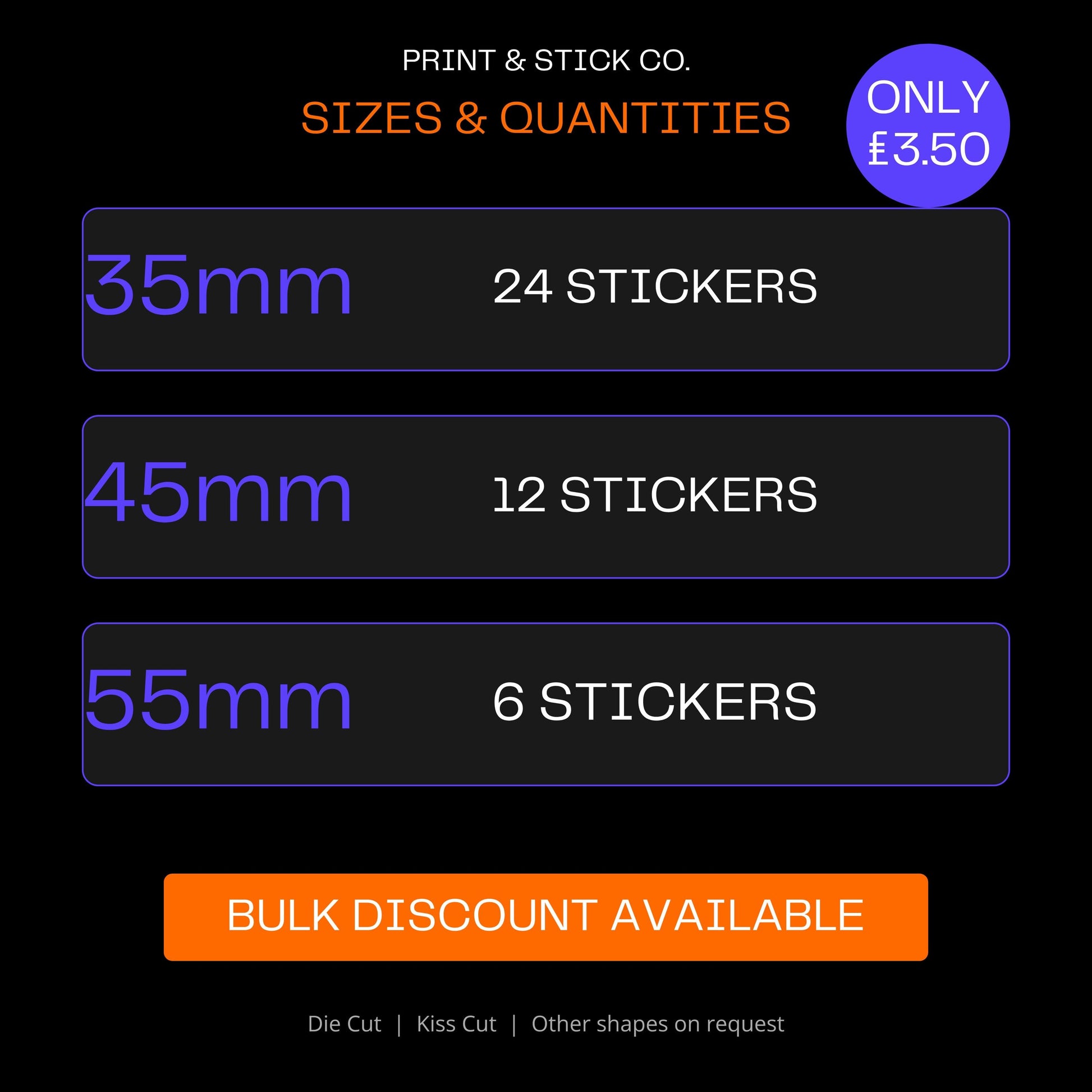 Custom logo stickers